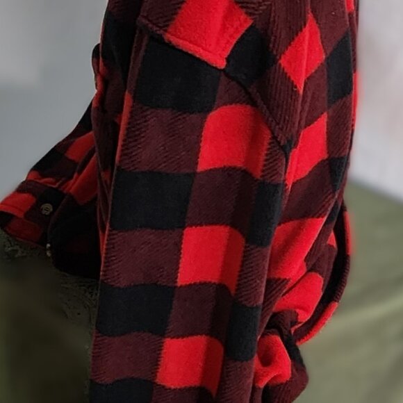 Misty Mountain, XXL.red & black checker Jacket, Fall, Spring, Coat, Men's, Plaid - Picture 3 of 3